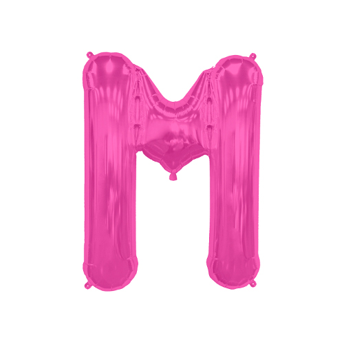 MOJ96:文字バルーン（ピンク）『Ｍ』